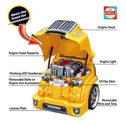 Big School Bus Engine Repair Toy Set